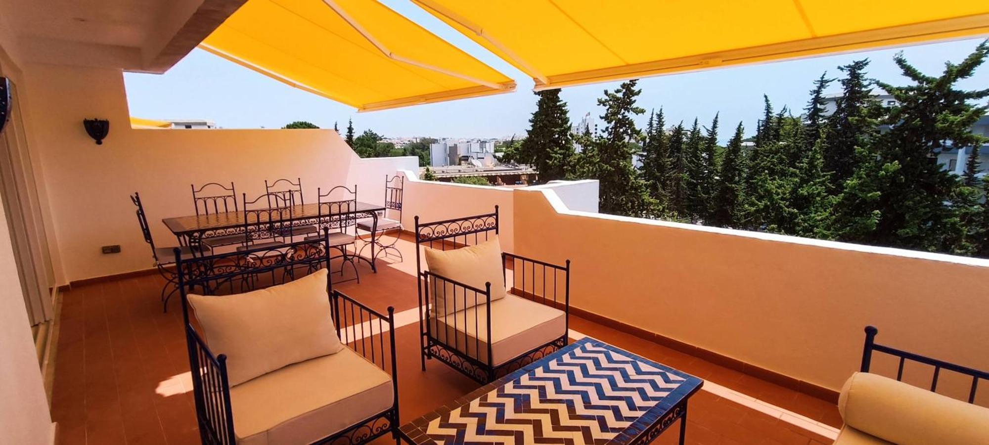 Blue & Yellow Penthouse With Terrace At Balaia Mar *