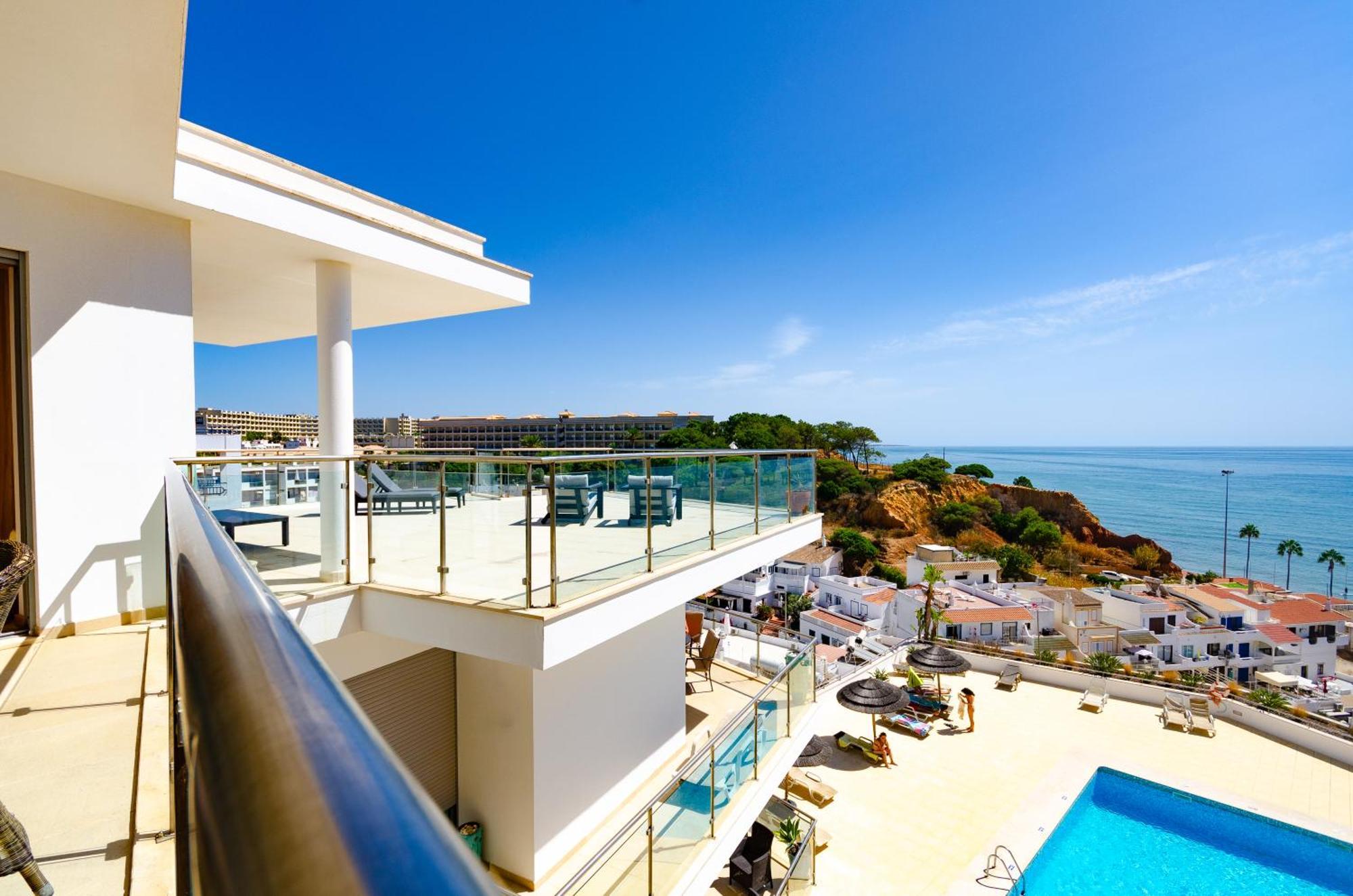 Penthouse Apartment, Superb Sea View 1 Bedroom, Verandas Do Mar At02 Apartment *