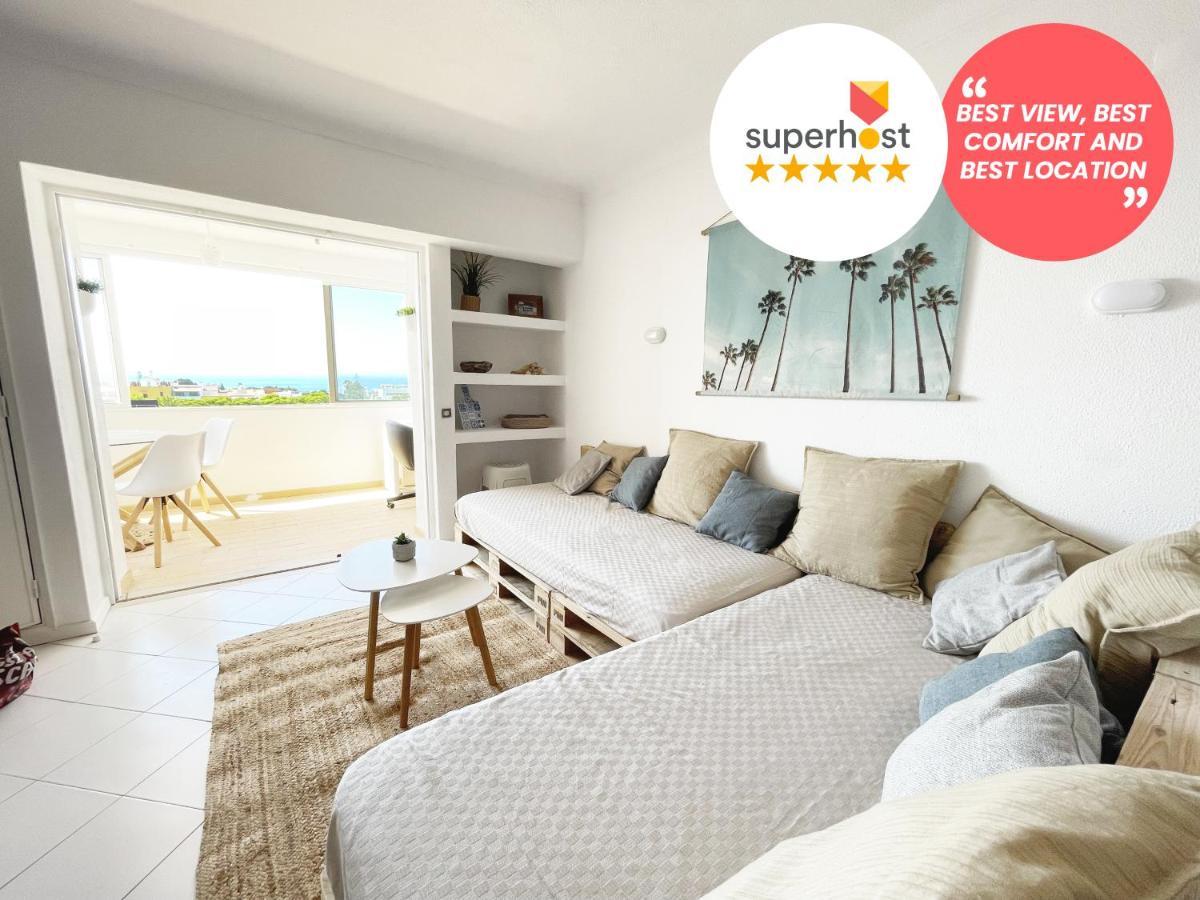 Panoramic Seaview - 2 Bedroom, Main Ave, 15 Min Walk Beach, Workspace Albufeira