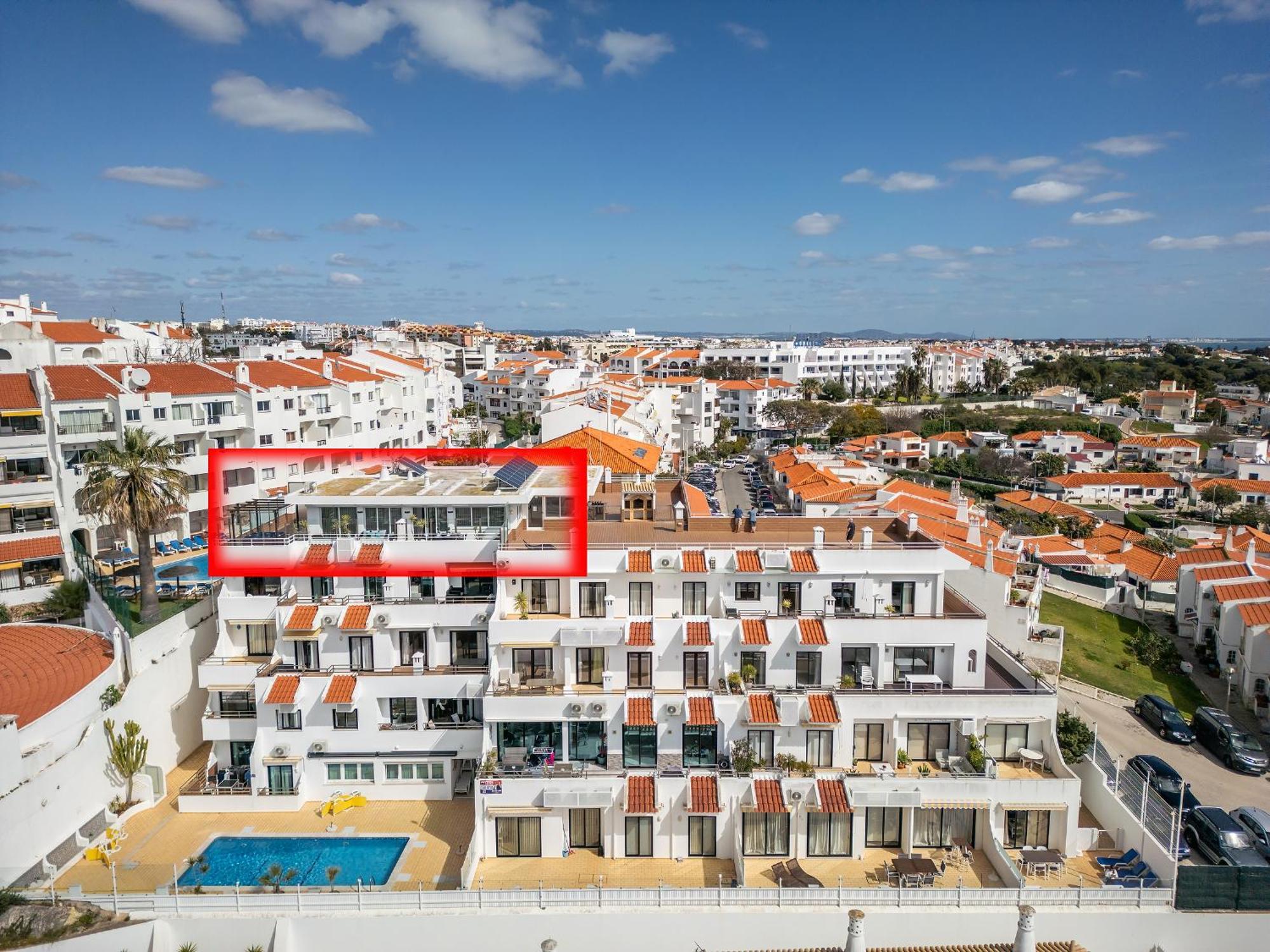 Apartamento Phenthouse Monaco-albufeira Center-sea View Albufeira